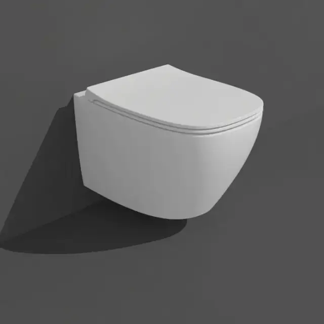 Simas Juniper Унитаз подвесной 53x37см, слив TORNADO (green vertigo), цвет: белый глянец