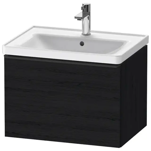 Duravit D-Neo Тумбочка подвесная 63х44x45.2см., раковина, 1 ящик, цвет: Black Oak