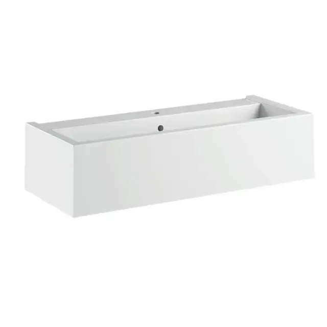 Kerasan Kanaal Раковина подвесная, 120х40х25см., с 1 отв., цвет: белый глянцевый