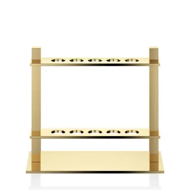 Decor Walther DW 330 Держатель для зубных щёток 15x7x13.5см, настольный, цвет: золото