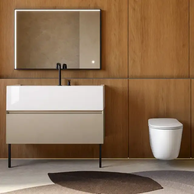 Kerasan Kanaal Тумба подвесная 100х46.5см, с 1 ящиком, цвет: Matt Hazel