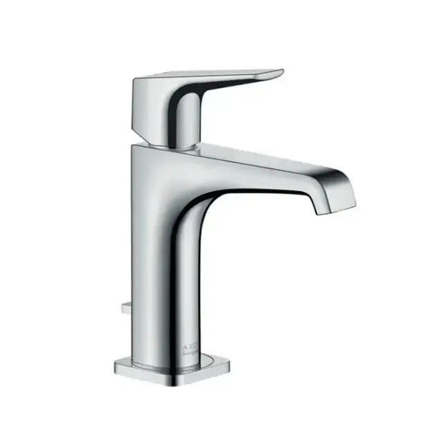 Axor Citterio E, Смеситель для раковины, однорычажный, с рычаговой рукояткой и сливным гарнитуром, цвет: хром