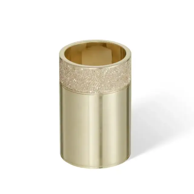 Decor Walther Rocks BOD1 Стакан настольный, с кристаллами Swarovski, цвет: золото матовое