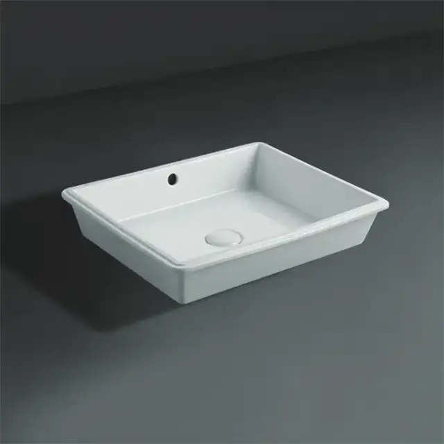 SIMAS Lavabi d'arredo Раковина 48х37 см, без отв., встраиваемая под столешницу, с переливом, цвет: белый