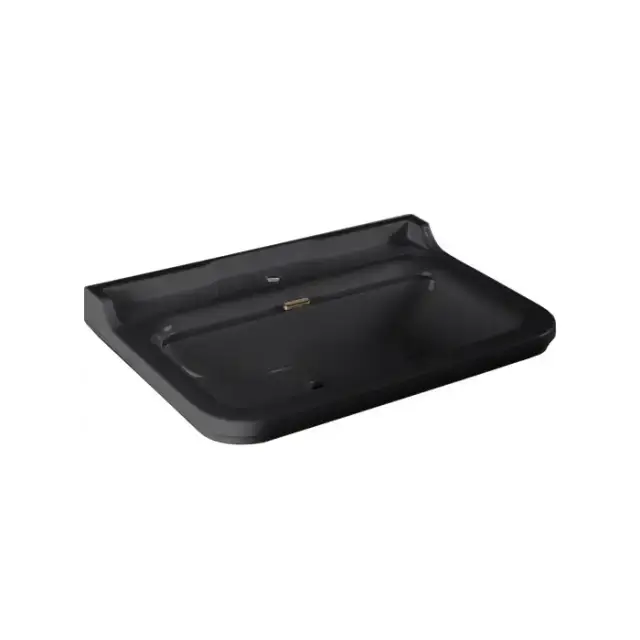 Kerasan Waldorf Раковина 80х55 см, 1 отв., керамическая, цвет: черный/золото