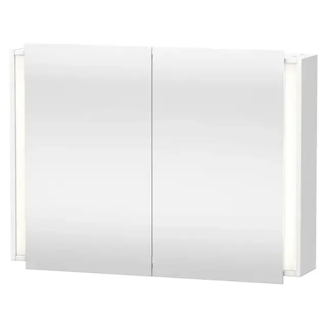 Duravit Ketho Зеркальный шкаф 100х18xh75см, 2 дверцы, 2 полки, с розеткой и сенс. выключателем, цвет: белый матовый