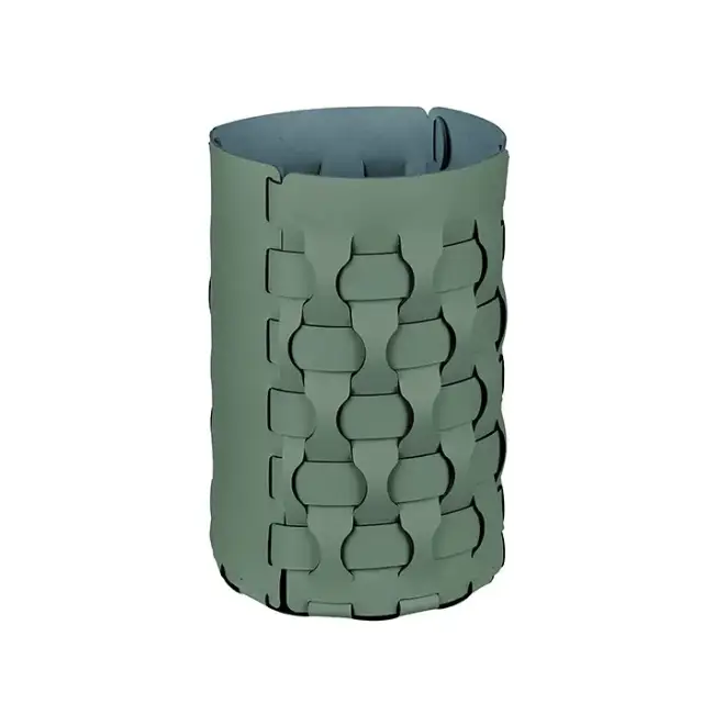 ADJ Корзина для мусора Dubai, D22xH35 см., цвет: эвкалипт/небесный