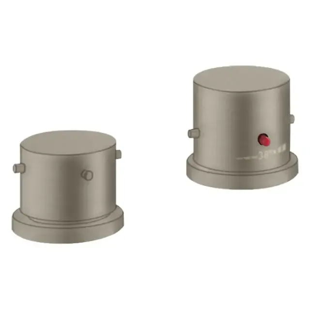 Axor Starck Смеситель на борт ванны, на 2 отв., термостатический, цвет: шлифованный никель