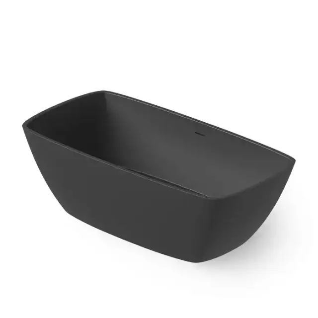 Dea Design Modern Ванна 170х85х54см., отдельностоящая, Solid Surface, цвет: Black №16