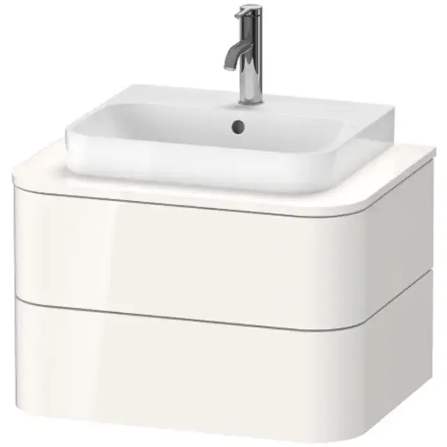 Duravit Happy D.2 Plus Тумба подвесная 65x55х40.8см, с раковиной и 2 ящиками, цвет: белый глянцевый