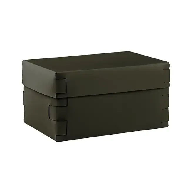 ADJ Коробка Snob, 25x15xH13,5 см., цвет: оливковый/горчичный