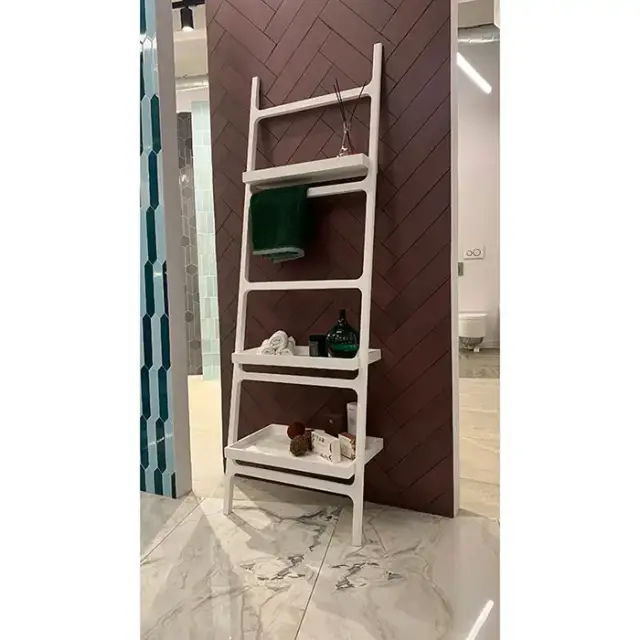 Knief Rails Лестница-вешалка с полками 60х36х180см, цвет: белый матовый