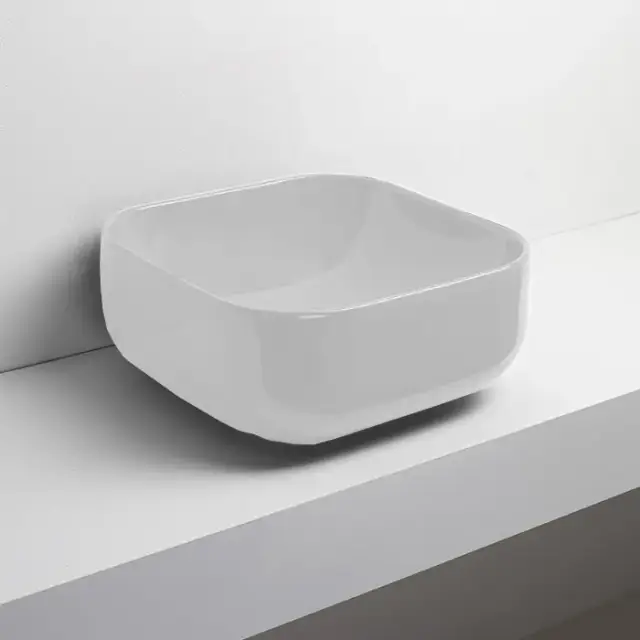 Simas Balloon Раковина накладная, 45x45хh20см., без отв., без перелива, цвет: белый