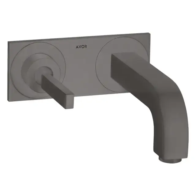 Axor Citterio Смеситель для раковины 220, встраиваемый, излив: 22см., цвет: шлифованный черный хром