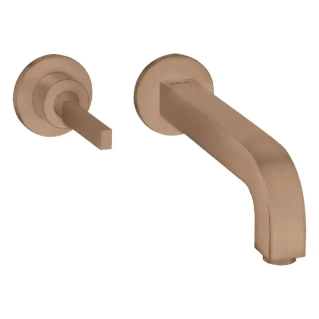 Axor Citterio Смеситель для раковины 220, встраиваемый, излив: 22см., цвет: шлифованное красное золото