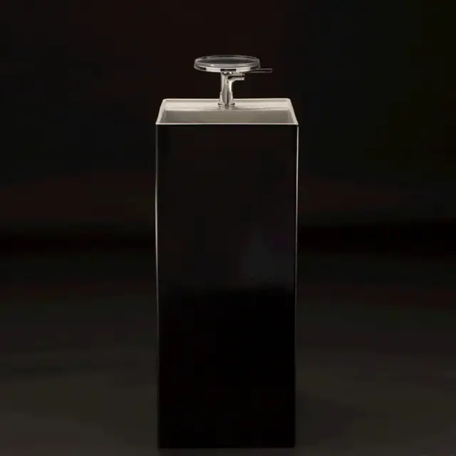 Laufen Kartell Раковина 37.5х43.5х90 см, 1 отв., напольная, без перелива, цвет: черный