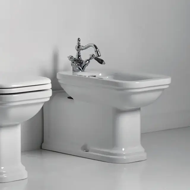 Kerasan Waldorf Биде напольное пристенное удлиненное 