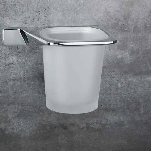 Colombo Alize Стакан подвесной, DX, цвет: хром/матовое стекло