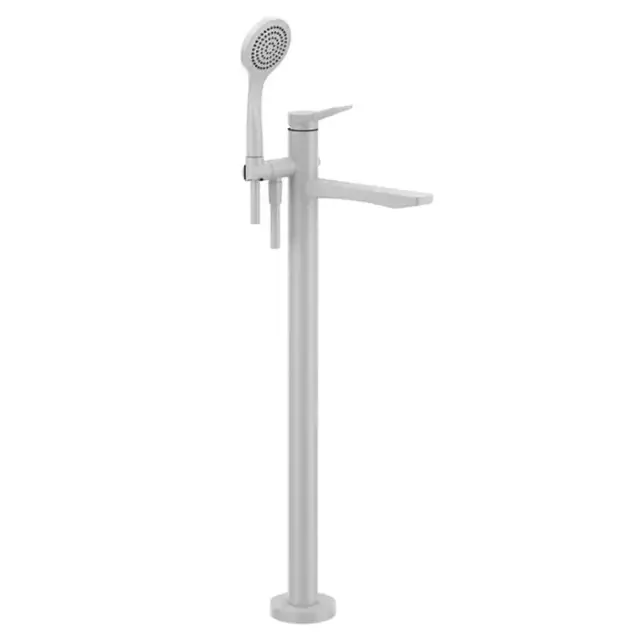 Gessi Rilievo Смесителя для ванны, напольнный, с душевой лейкой, цвет: White CN