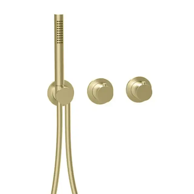 Almar Смеситель для душа, встраиваемый, с ручным душем, на 2-3 источника, цвет: High Brass
