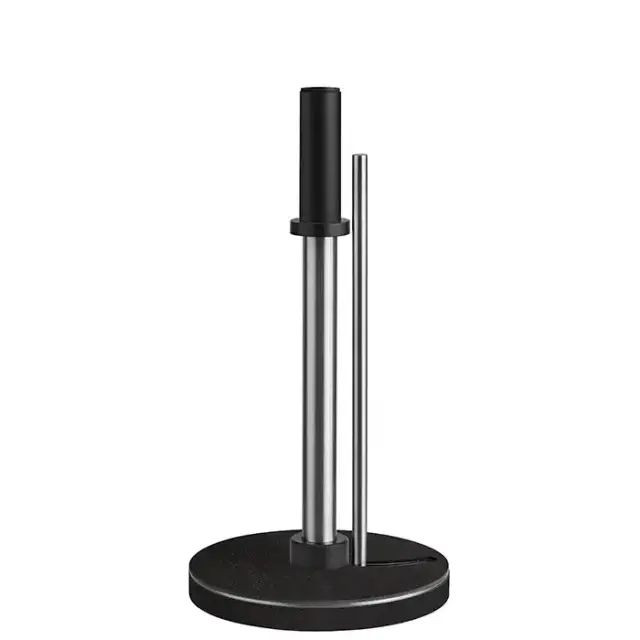 ADJ Держатель для кухонных рулонов, 16х35 см., цвет: черный/серый