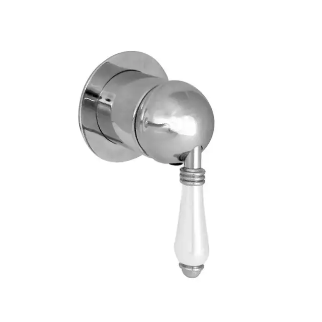 Nicolazzi P.m. Blanc Встраиваемый смеситель для душа, 1 источник, ручки белая керамика, цвет: хром