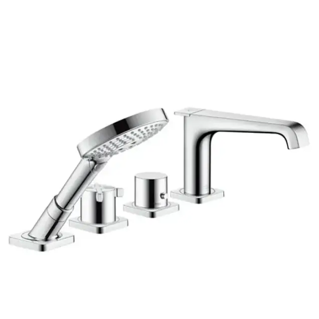 Axor Citterio E Смеситель на край ванны, на 4 отверстия, с термостатом, внешняя часть, цвет: хром