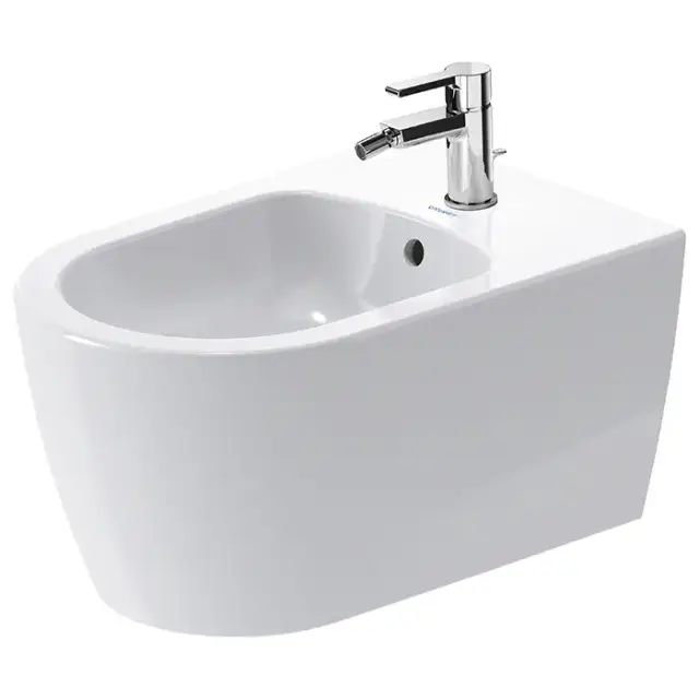 Duravit Me by Starck Биде подвесное 57х37см., с 1 отв. под смеситель, с креплением, цвет: белый