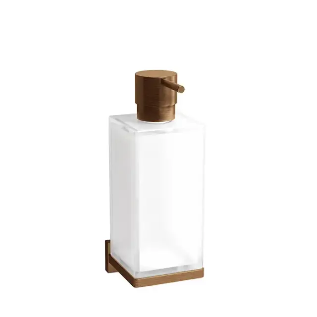 Colombo Look Дозатор для жидкого мыла, подвесной, цвет: PVD Vintage матовый/матовое стекло