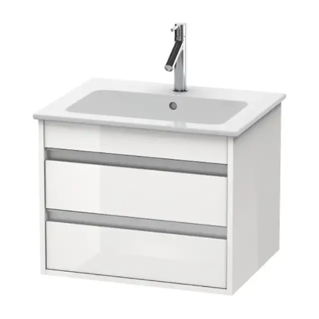 Duravit Ketho Тумба подвесная, 60x47.5х48см., с раковиной, цвет: белый глянцевый