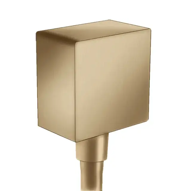 Hansgrohe FixFit Вывод воды для ручного душа с клапаном, цвет: шлифованная бронза