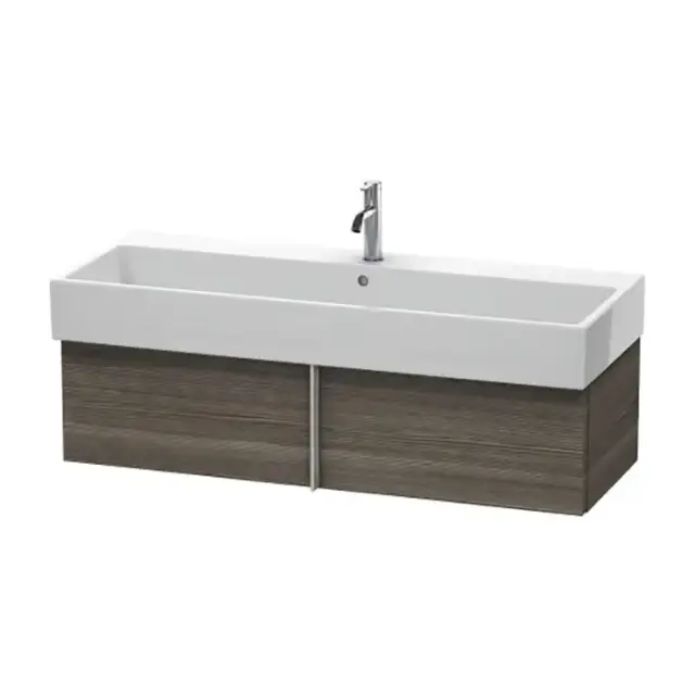 Duravit VA Тумба подвесная, 118.4x43.1х29.8см., с раковиной и 1 выдв. ящиком, цвет: сосона коричневая