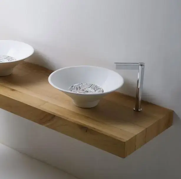 Kerasan Deco Cocktail Раковина 45x16 см, без отв., цвет: белый