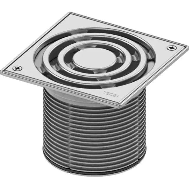 TECEdrainpoint S Базовая решетка 150х150 мм с фиксаторами, с монтажным элементом, сталь