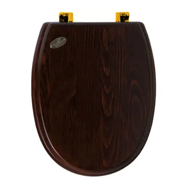 SIMAS Arcade Сиденье для унитаза, цвет дерево/золото