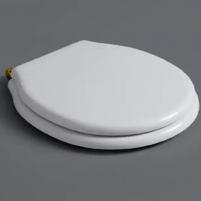 SIMAS Londra Сиденье для напольного унитаза, микролифт, цвет: белый/золото