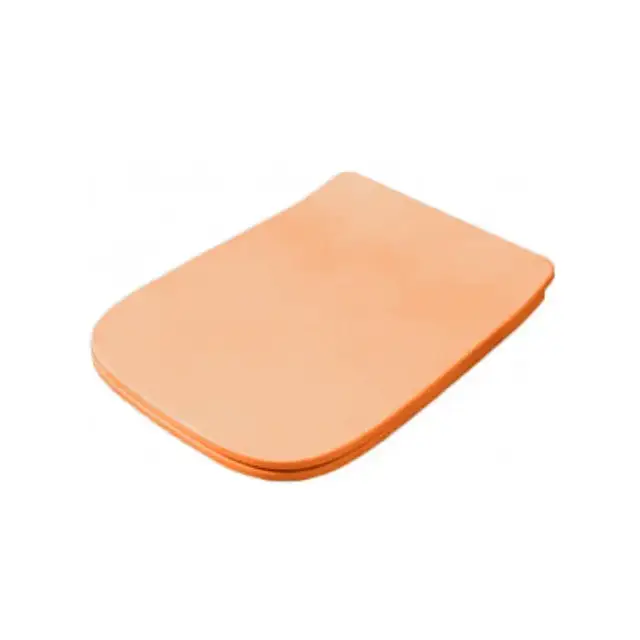 Artceram A16 Сиденье для унитаза с микролифтом, цвет: arancio cammeo, петли: хром