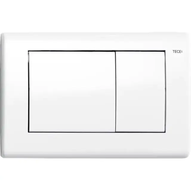 TECEplanus Панель смыва с двумя клавишами, белый глянцевый
