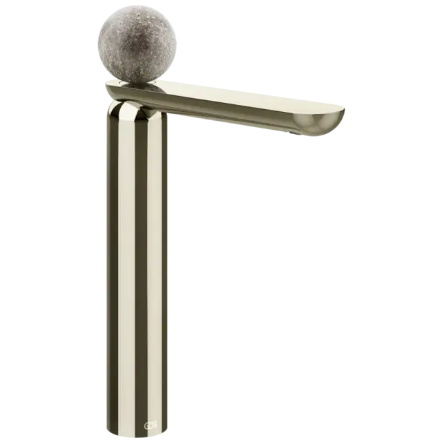 Смеситель для раковины Gessi Perle 74604#720 цвет-никель PVD/муранское стекло Pulegoso