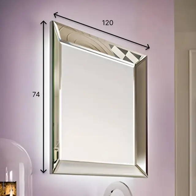 Зеркало для ванной Arbi TRAY S232 led алюминий