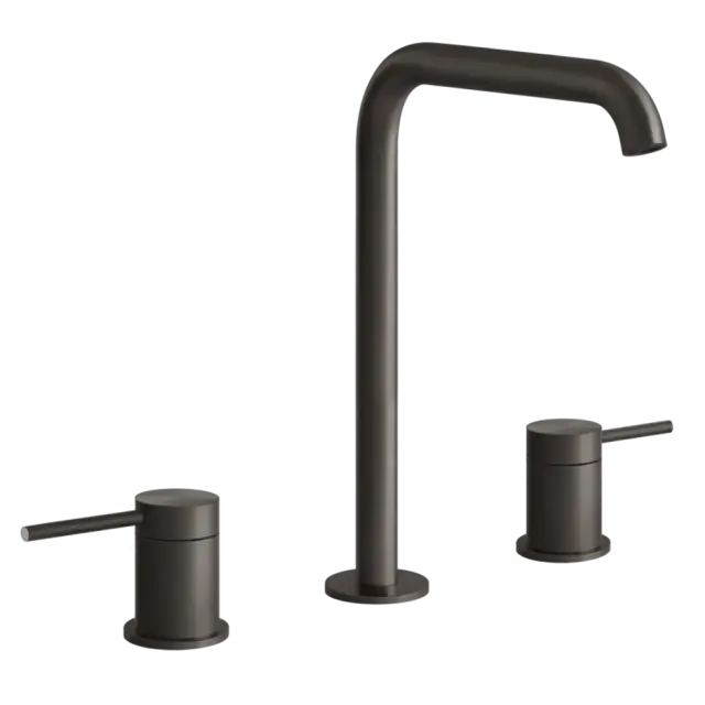 Смеситель для раковины Gessi FLESSA 54011#707 цвет-Black Metal Brushed PVD