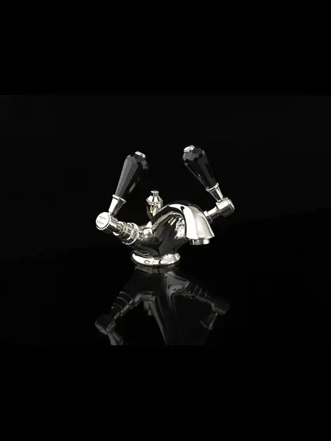 Смеситель для раковины Devon&Devon Antique precious level ADAPL10CR хром / черный