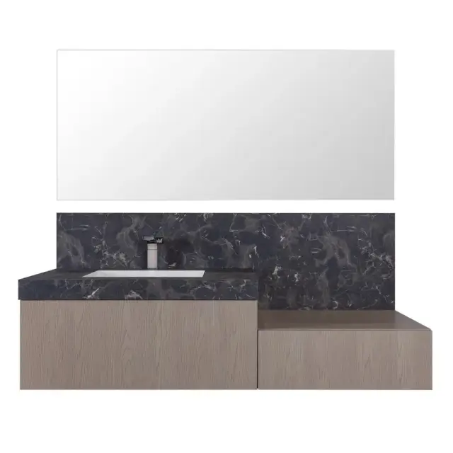 Комплект мебели с раковиной Arbi INKA L988+B543+F981+6955*2+5699+AL33+LSCA+SFMT ROVERE SOHO-824, HPL APOLLO-BF, PUSH-PULL