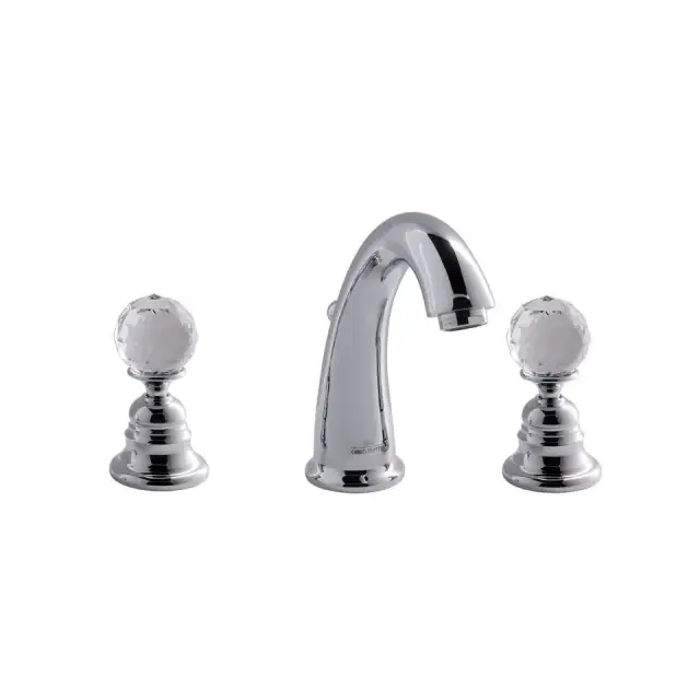 Смеситель для раковины Carlo Frattini ELIZABETH F5101CCR хром/стекло