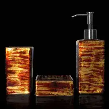 Аксессуар для ванной Glass Design Graffiti GRAFSETBS стекло, цвет - черный/серебро