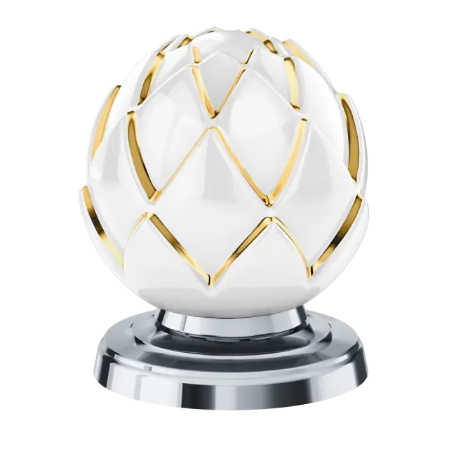 Вентиль Jorger BELLEDOR 631.10.340.065-32 платина, керамика белая с зол. патиной