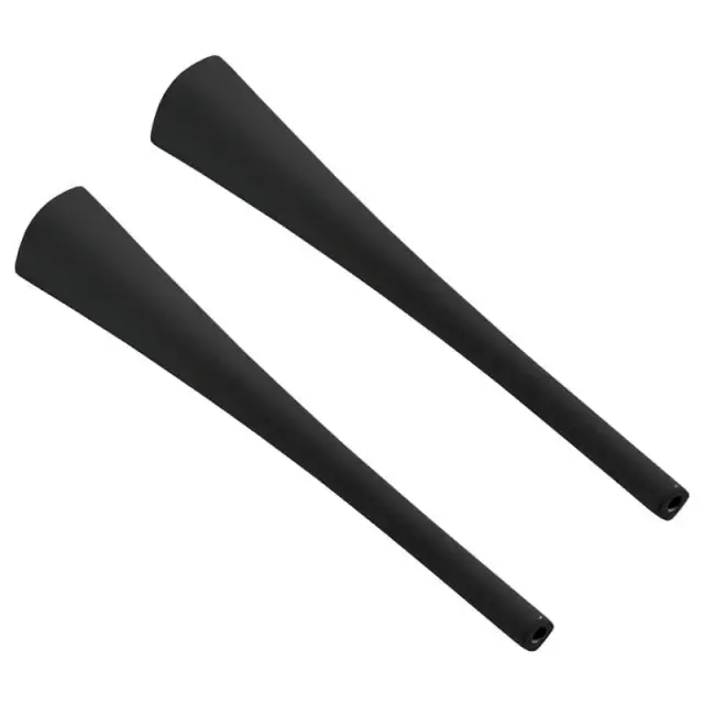 Пара ножек для раковины черный блестящий