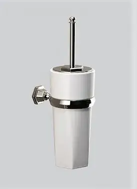 Ершик туалетный Devon&Devon Jubilee JB120NKSA брашированный никель/белый