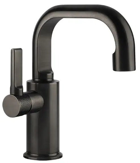 Смеситель для раковины Gessi INCISO 58008#707 цвет-Black Metal Brushed PVD
