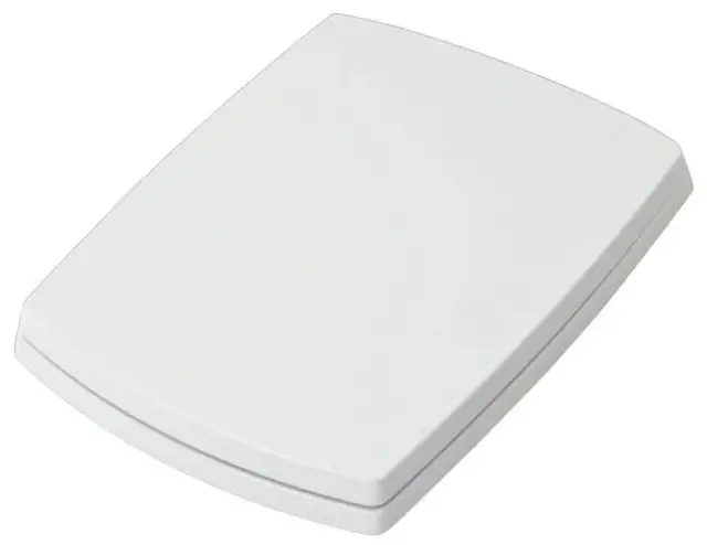 Сиденье с крышкой для унитаза, с плавным закрыванием хром/белый